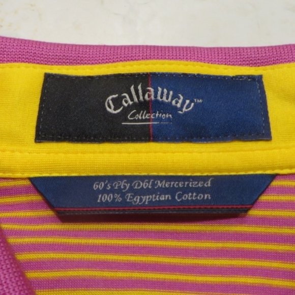 Callaway Golf Shirt - Striped/Multi-Color - Medium - Picture 5 of 7